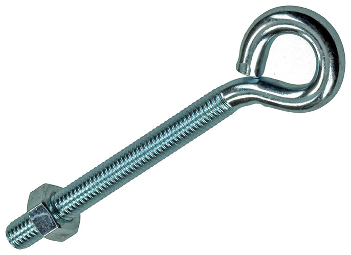 Schroefogen+moeren Verzinkt M6x60mm - 3st