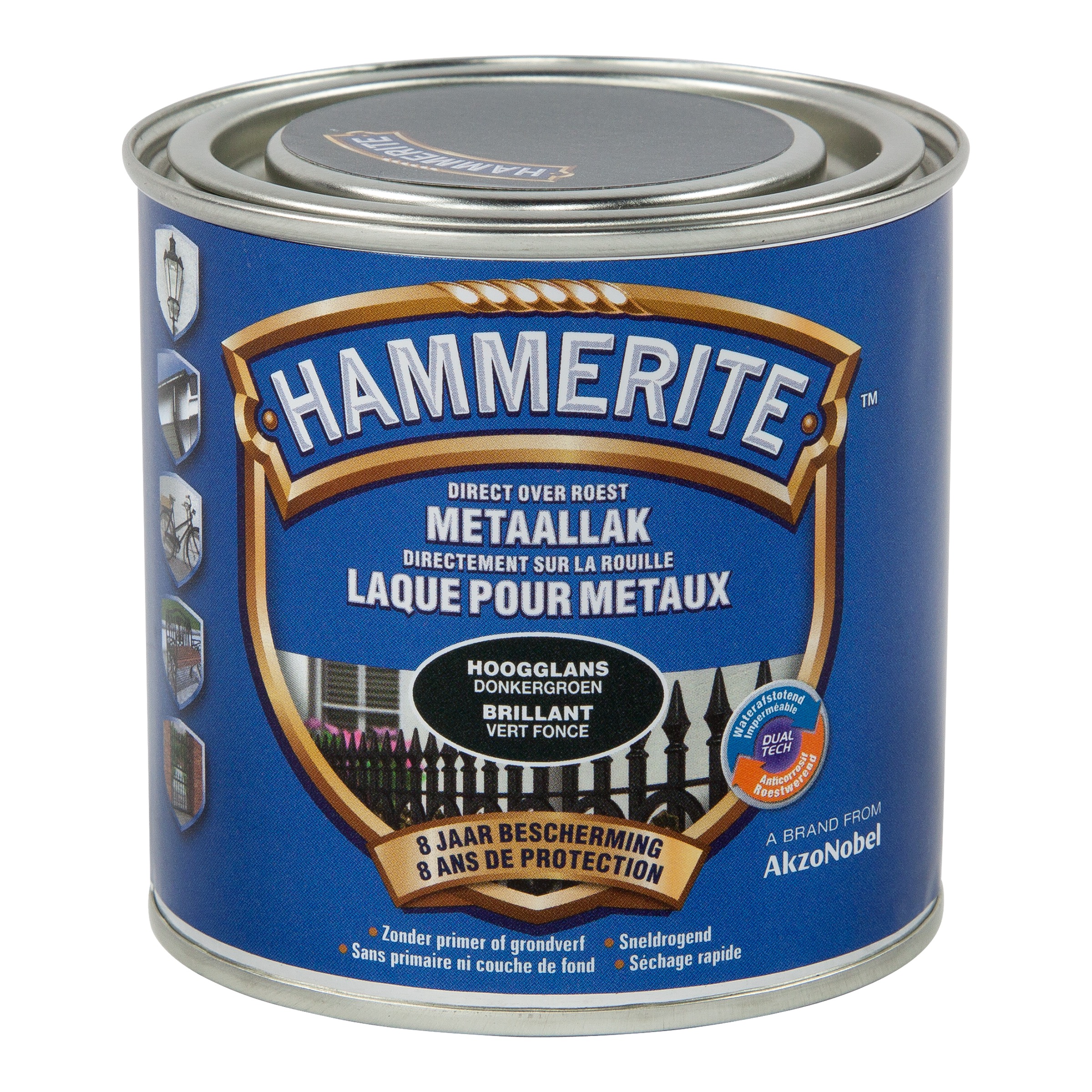 LAK HOOGGLANS DONKERGROEN 250 ML