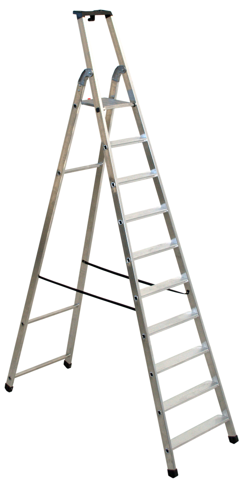 Trapladder Industriële Aluminium 10 Treden Quadra