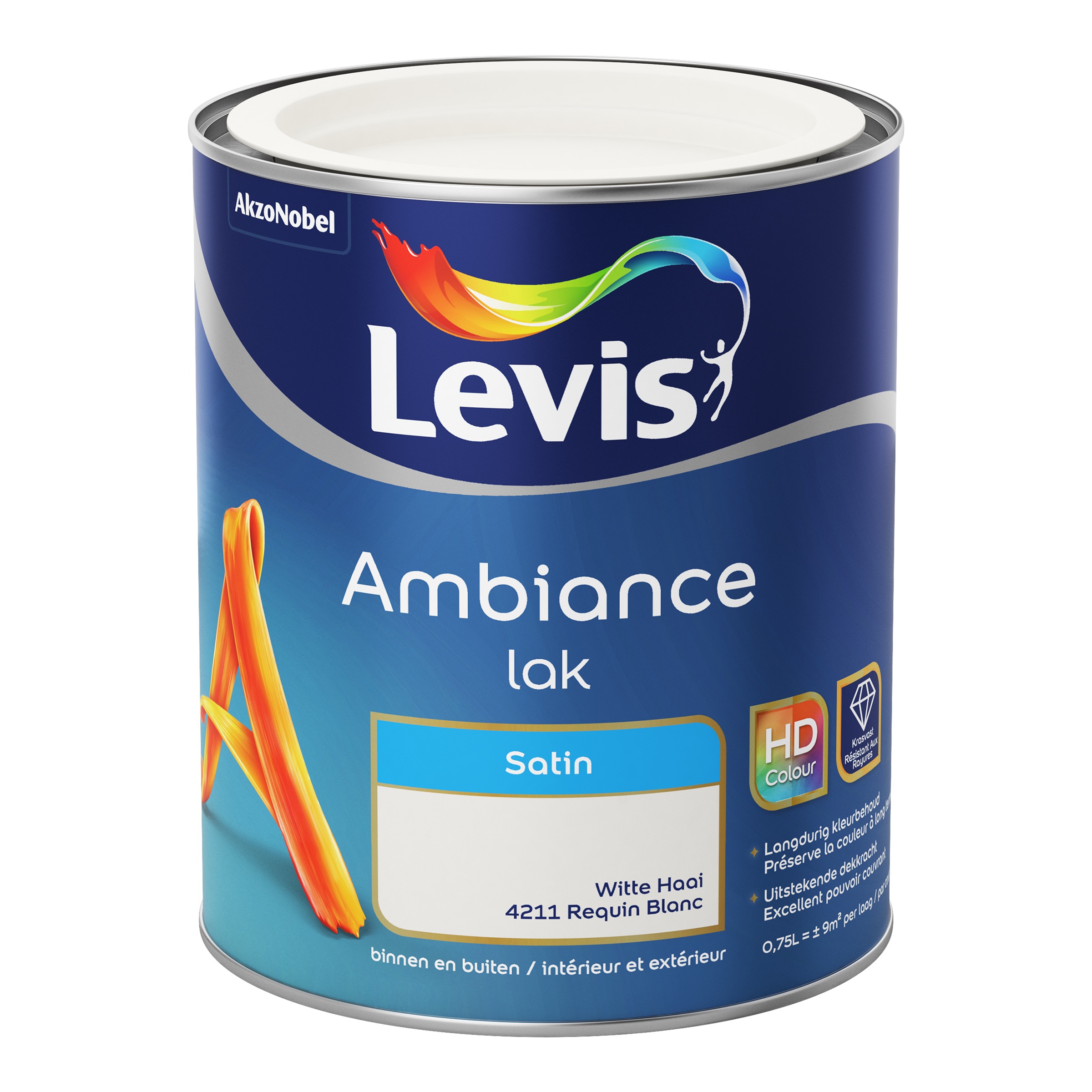 LAK AMBIANCE SATIN WITTE HAAI 750 ML
