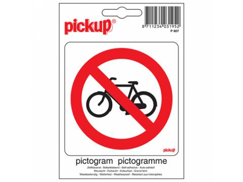 Pictogramme Interdit Aux Vélos 10x10cm