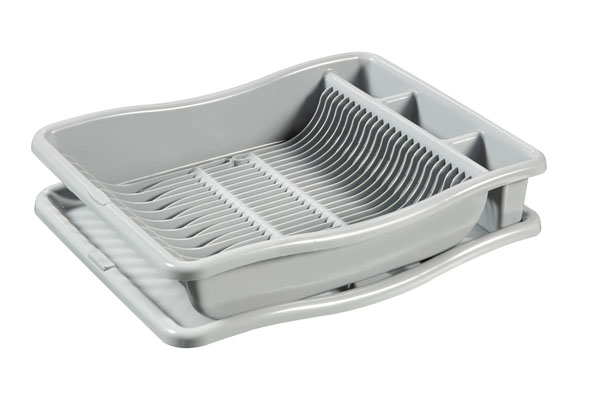 DRAINER AFDRUIPREK L EN PLATEAU LICHT GRIJS