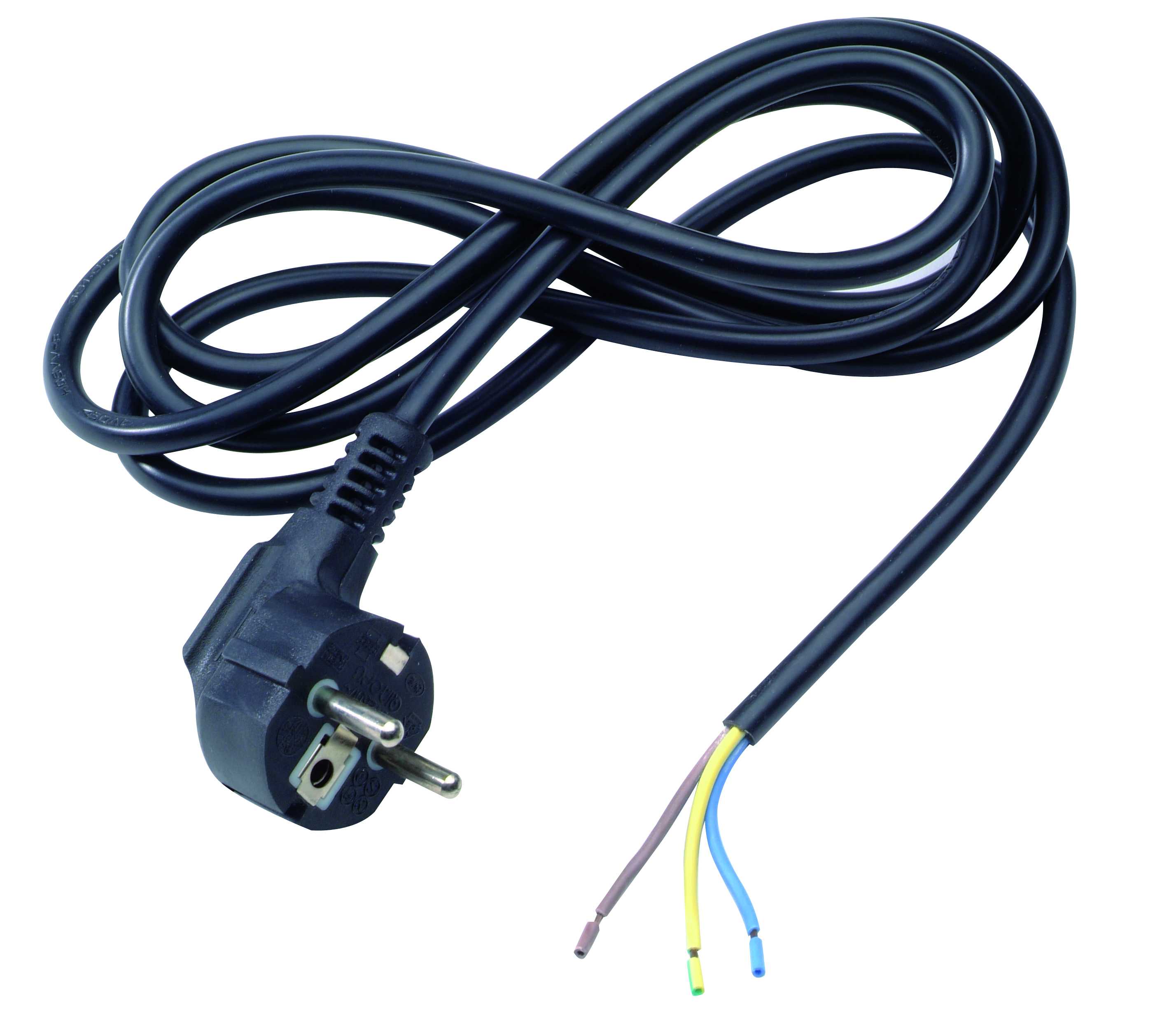 AANZETSNOER 3X1MM²  2M ZWART