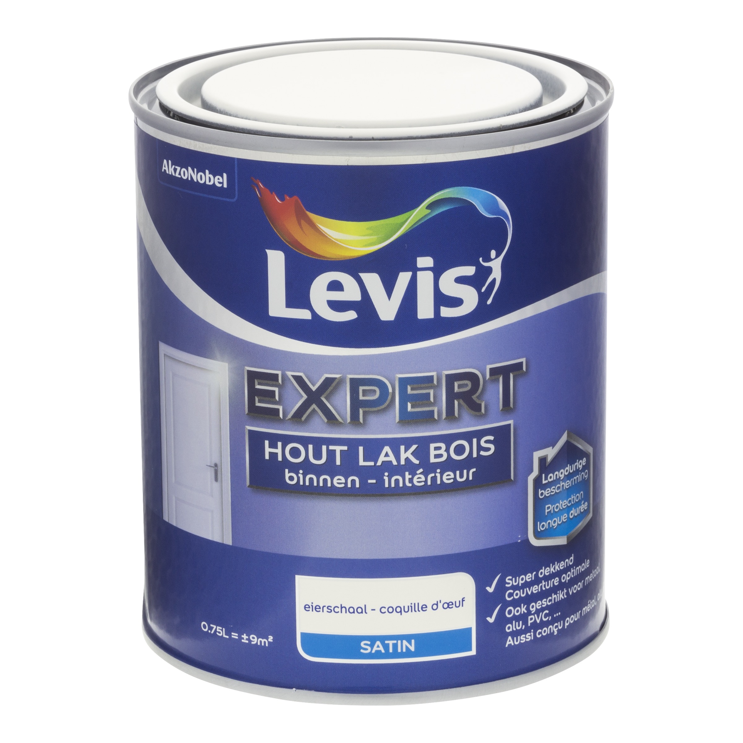 Lak Expert Hout Binnen Satin 750 Ml Eierschaal