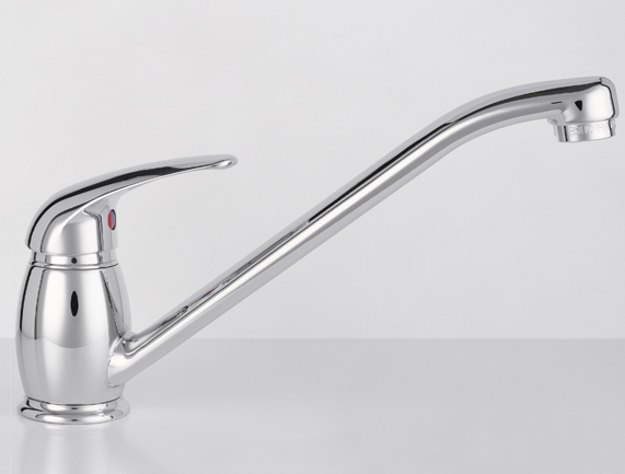 Spoeltafelmengkraan Dolfino Verchroomd