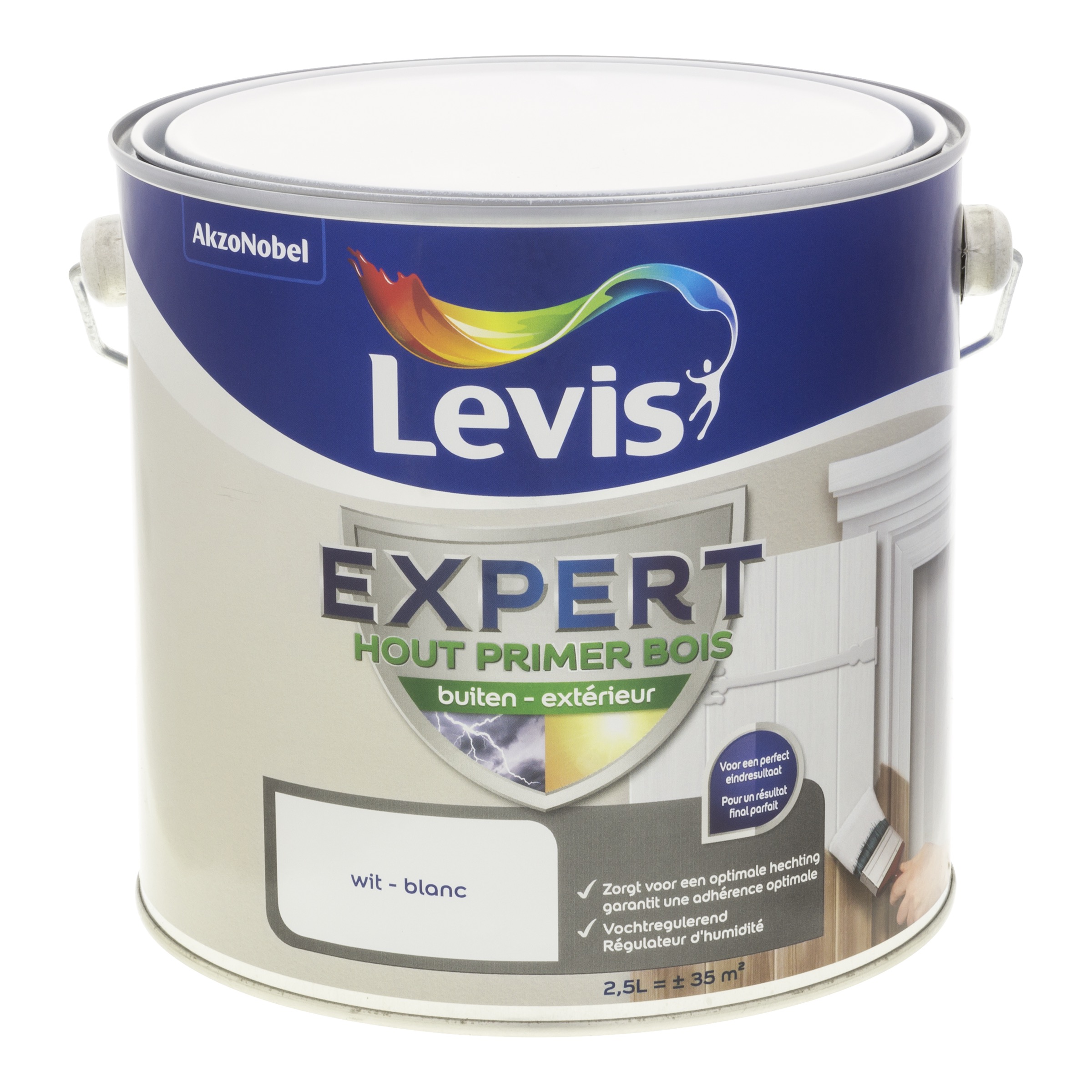 PRIMER EXPERT HOUT BUITEN 2,5 L WIT