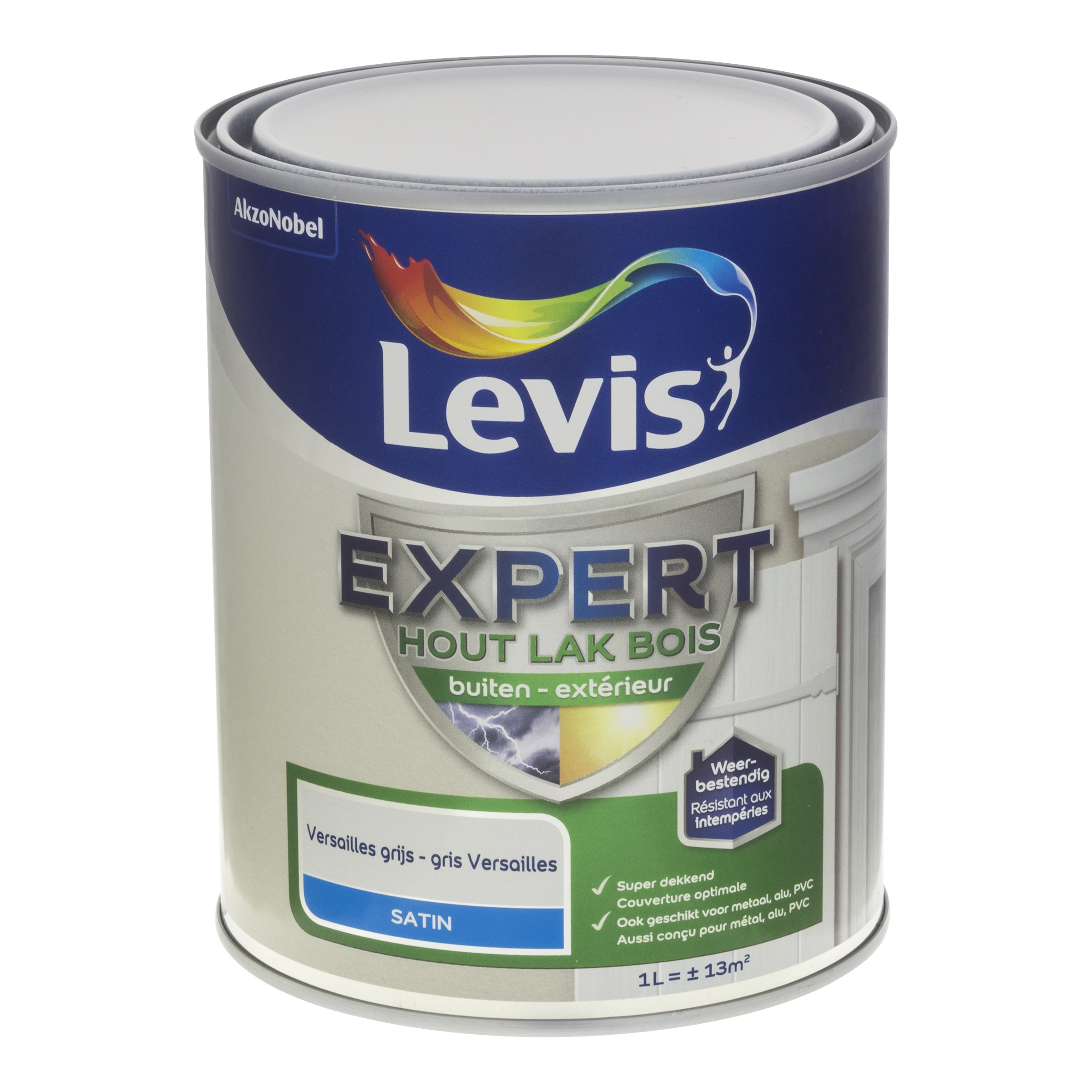 Lak Expert Hout Buiten Satin 1 L Versailles Grijs