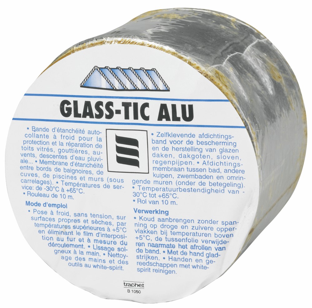 Ruban D’étanchéité Glass-tic Aluminium 10m X 10cm