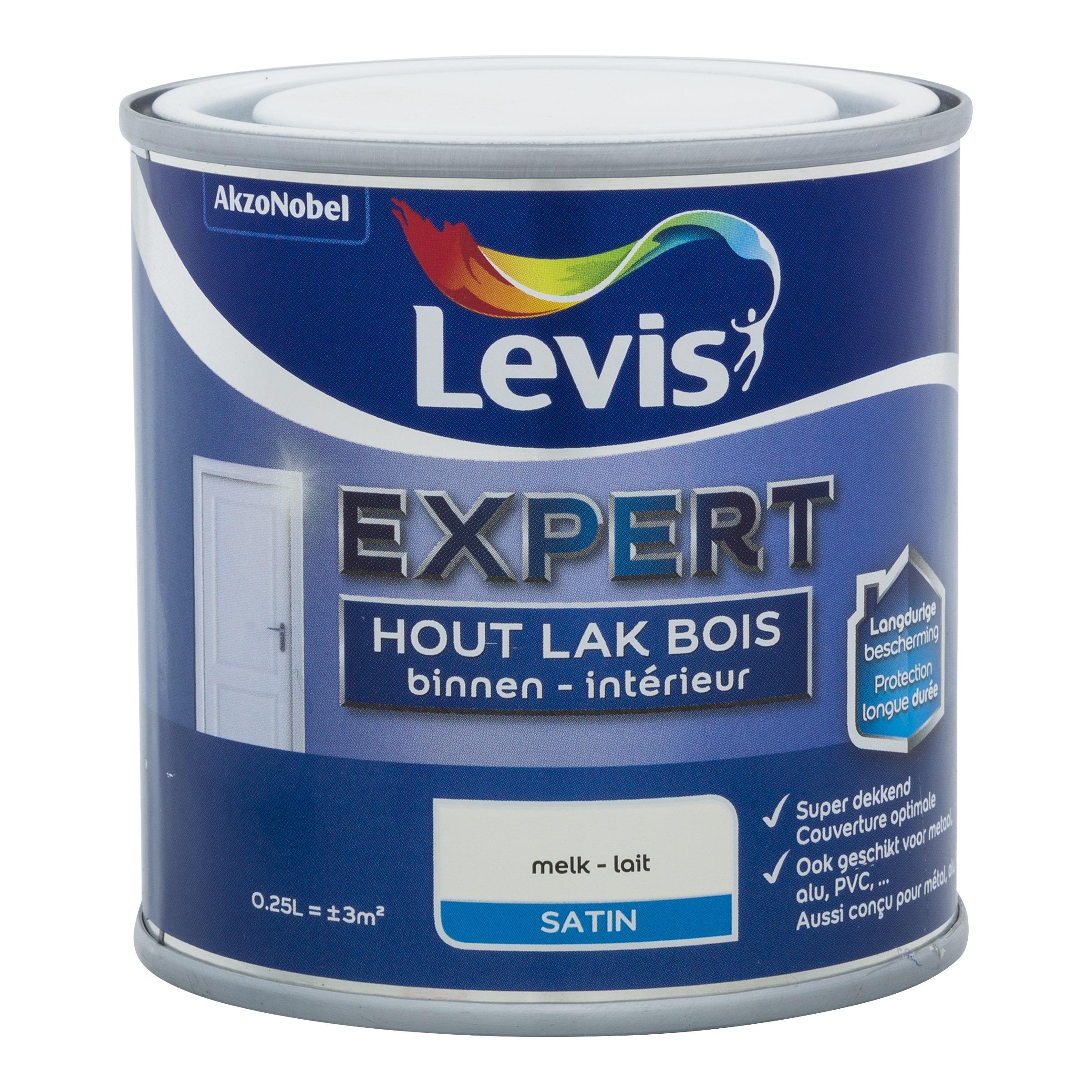 Lak Expert Hout Binnen Satin 250 Ml Melk