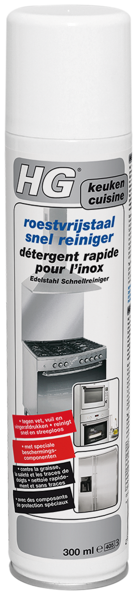 Hg Roestvrijstaal Snel Reiniger 300ml