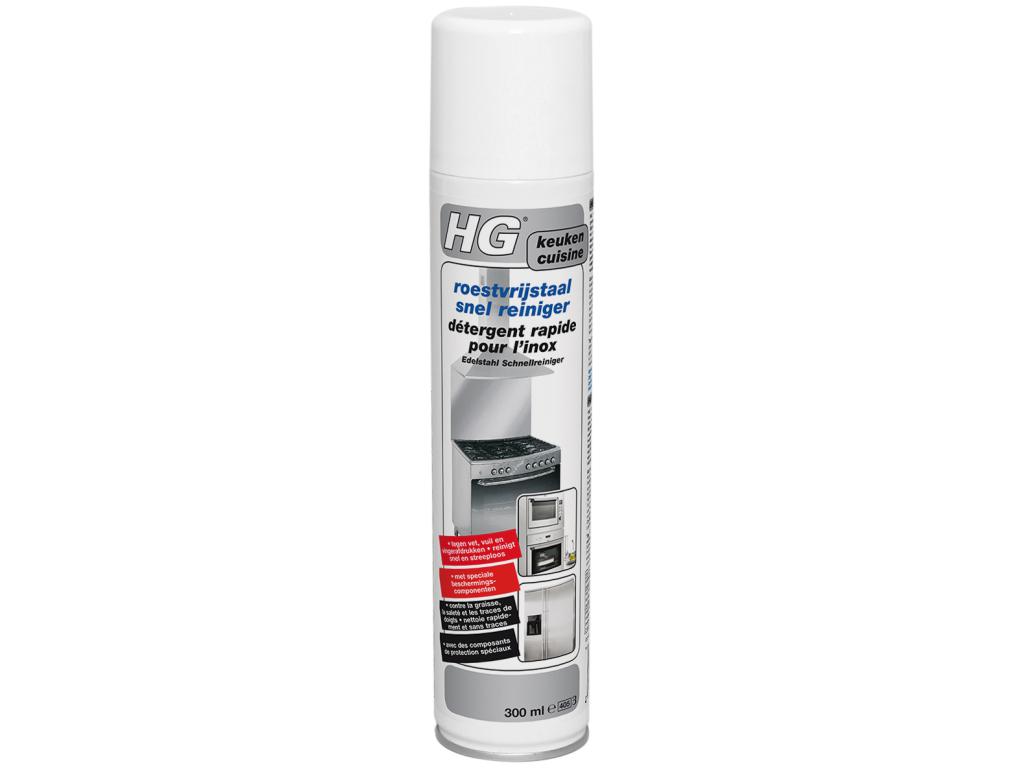 HG ROESTVRIJSTAAL SNEL REINIGER 300ML
