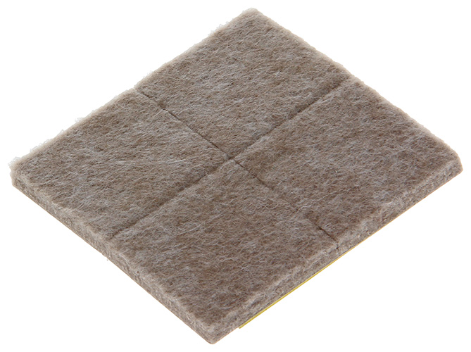 Zelfklevende Super-vilt Beige 34x34mm - 8 Stuks
