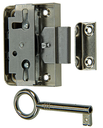 OPLEGSLOT STAAL VERNIKKELD 3 STANDEN 25MM