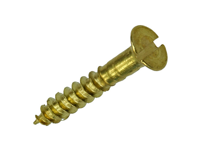 HOUTSCHROEVEN VERZONKEN KOP MESSING 2,5X16MM - 11ST