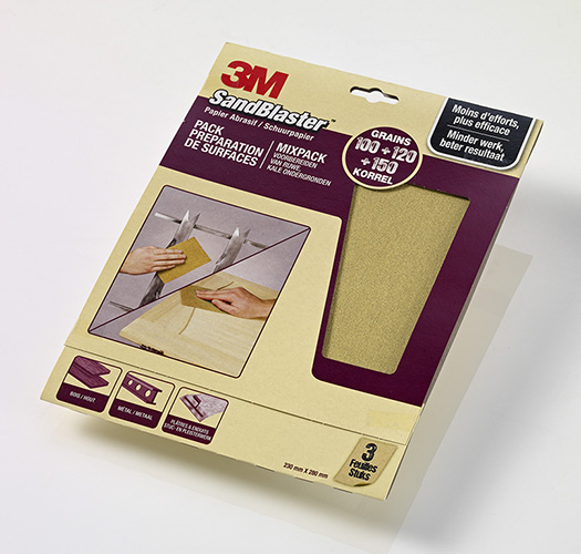 Set Schuurpapier Sandblaster 230x280mm (1xk100/120/150)