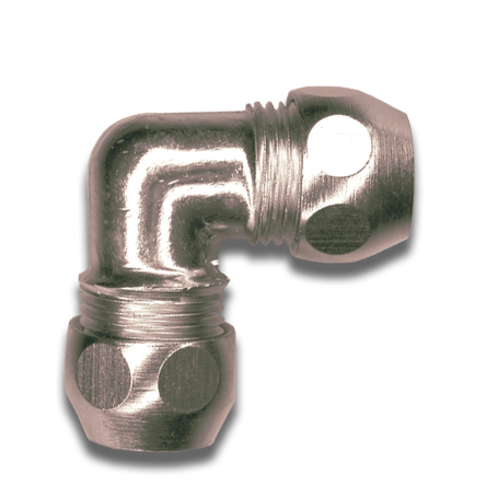 Kniekoppeling 90° 10 X 10 Mm Verchroomd