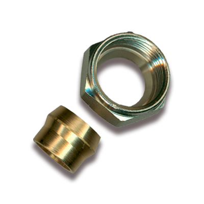 AANSLUITKOPPELING VOOR KOPEREN BUIS 15 X 1 MM MESSING