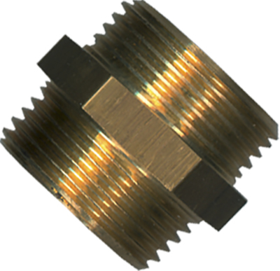 Dubbel Nippel 4/4'' Mm Messing