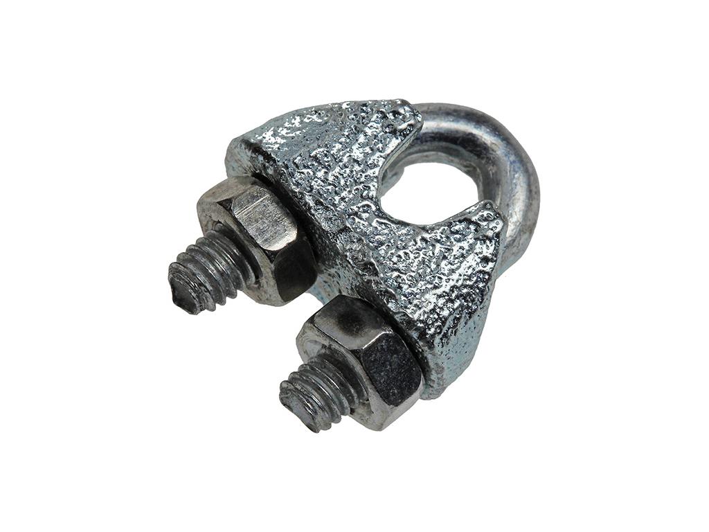 STAALDRAADKLEMMEN VERZINKT CROSBY 3MM K - 4ST