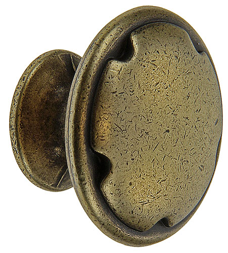 Messing Sierknop Antiek Brons ø30mm