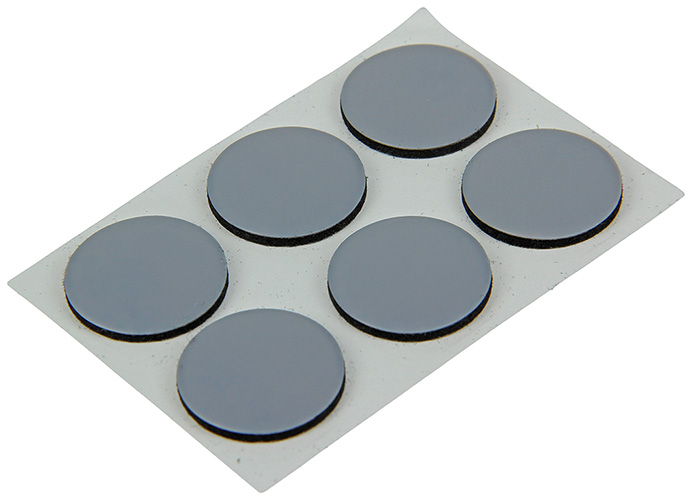 Zelfklevende Glijpastilles Grijs ø22mm - 12 Stuks