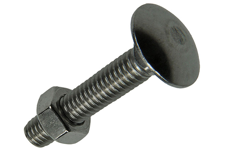 Houtbouten+moeren Roestvrijstaal M8x40mm - 4st