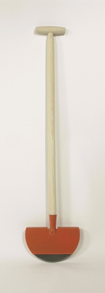 GRASBOORDAFSNIJDER HALVE MAAN MET HOUTEN T-STEEL 90 CM