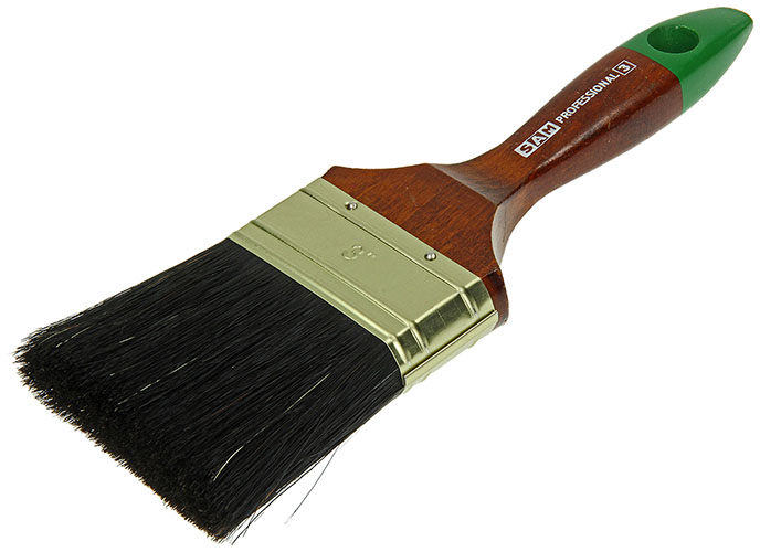 Platte Verfborstel Prof S133 3'''' Zwart