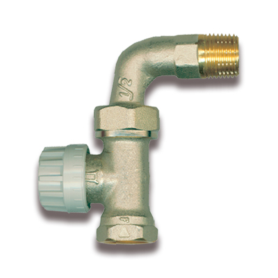 Kraanhuis Met Bocht 90° 1/2'' Messing