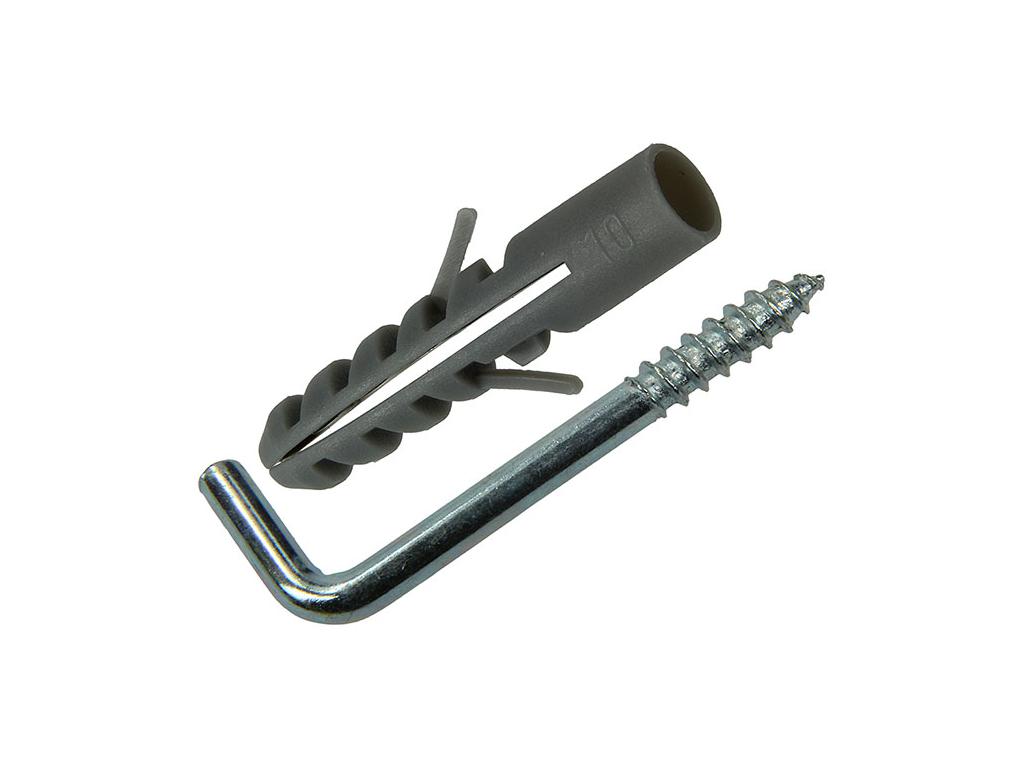 PLUGGEN POLYETHYLEEN 8MM+ CHROEFDUIM 5X50MM - 4ST
