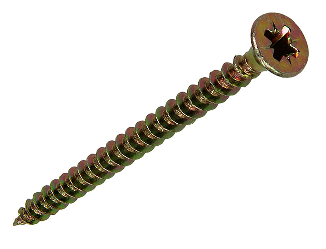 SPAANPLAATSCHROEVEN VZ KOP GEELVERZ. 4,0X50MM - 35ST