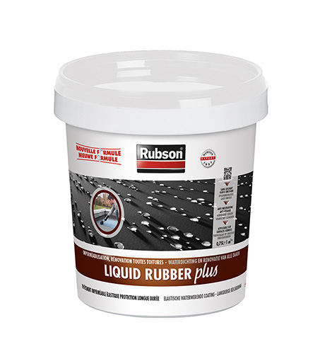 RUBBERCOATING LIQUID RUBBER PLUS  0,75L ZWART