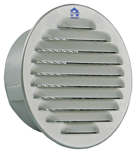 Rond Inbouw Schoepenrooster Aluminium Ral 9006 ø 100mm