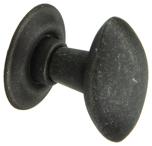 MESSING SIERKNOP OUD ZILVER Ø33MM H27MM