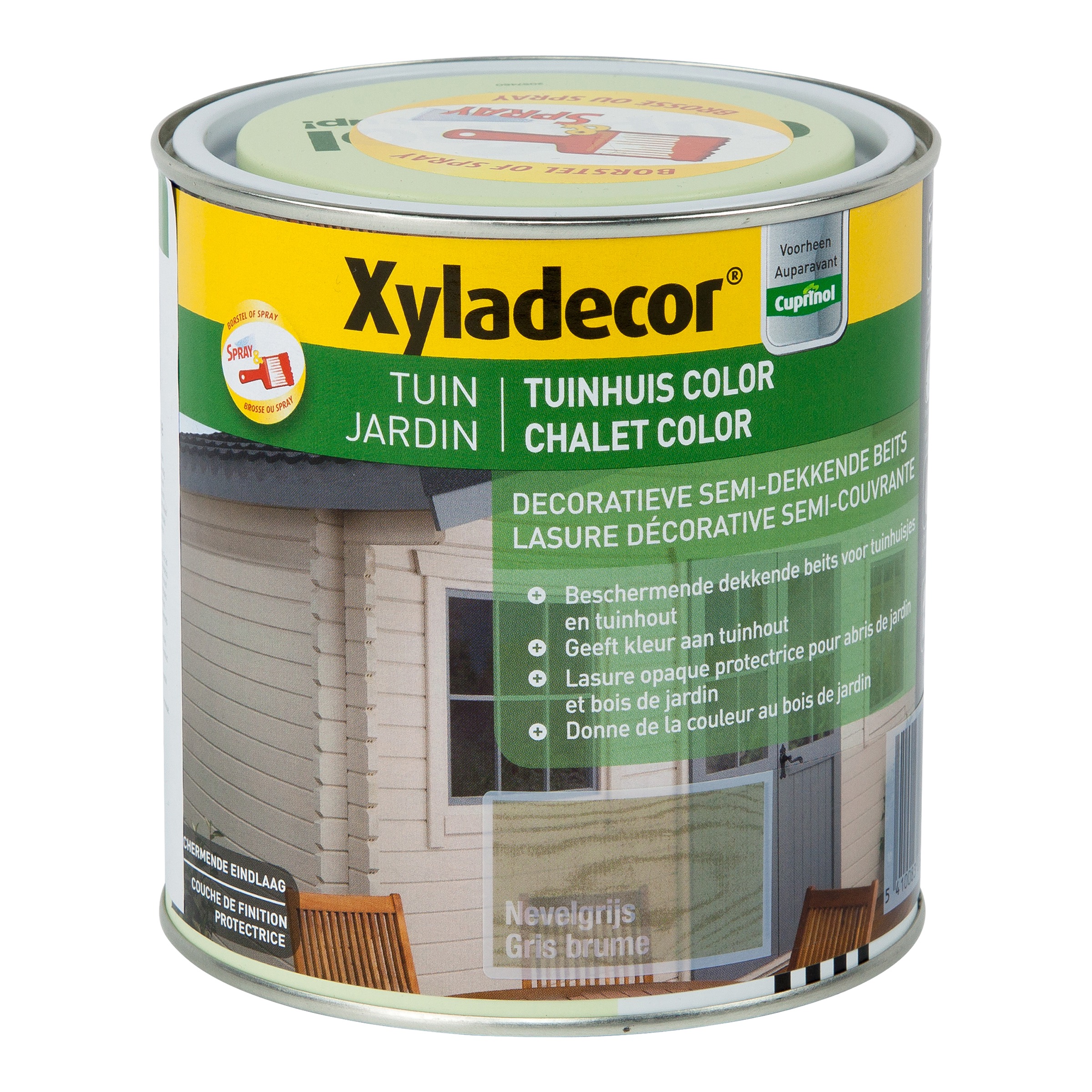 Beits Tuinhuis Color Mat Nevelgrijs 1l