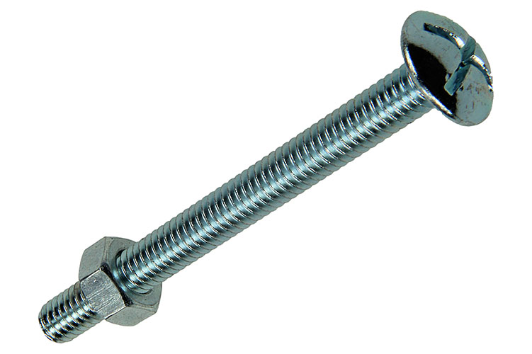 Kachelbouten+moeren Verzinkt M6x60mm - 22st