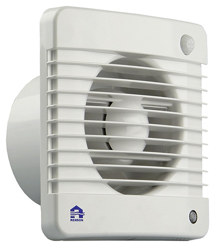 VENTILATEUR MEC. DETECTEUR D''HUMIDITE ET TEMPORISATEUR 7401H BLANC Ø 100MM