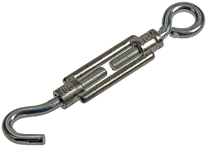Spanners Oog+haak Verzinkt M6x60mm K - 2st