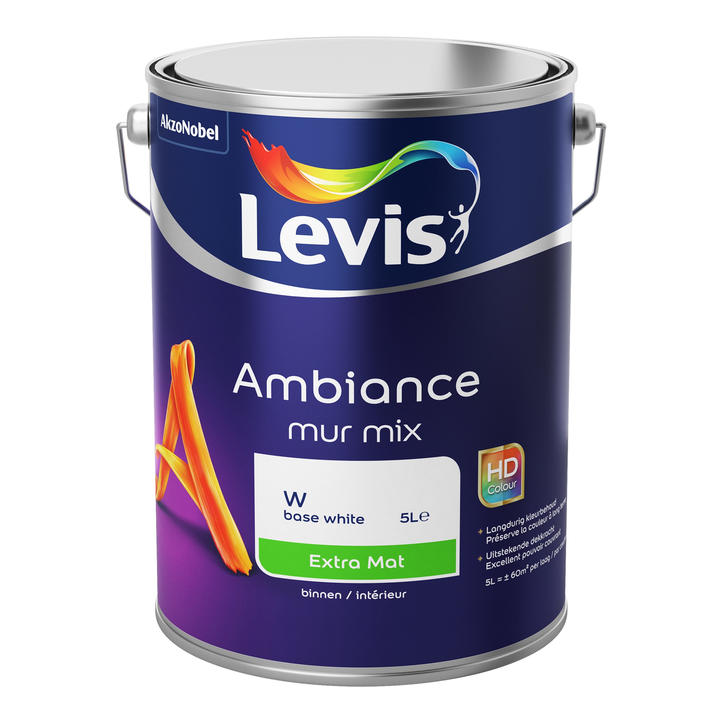 MUURVERF AMBIANCE MUR EXTRA MAT BASE W 5 L