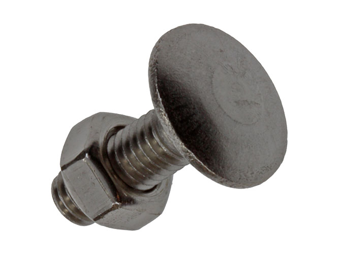 Boulons A Bois+ecrous Inoxydables M6x20mm - 6pc