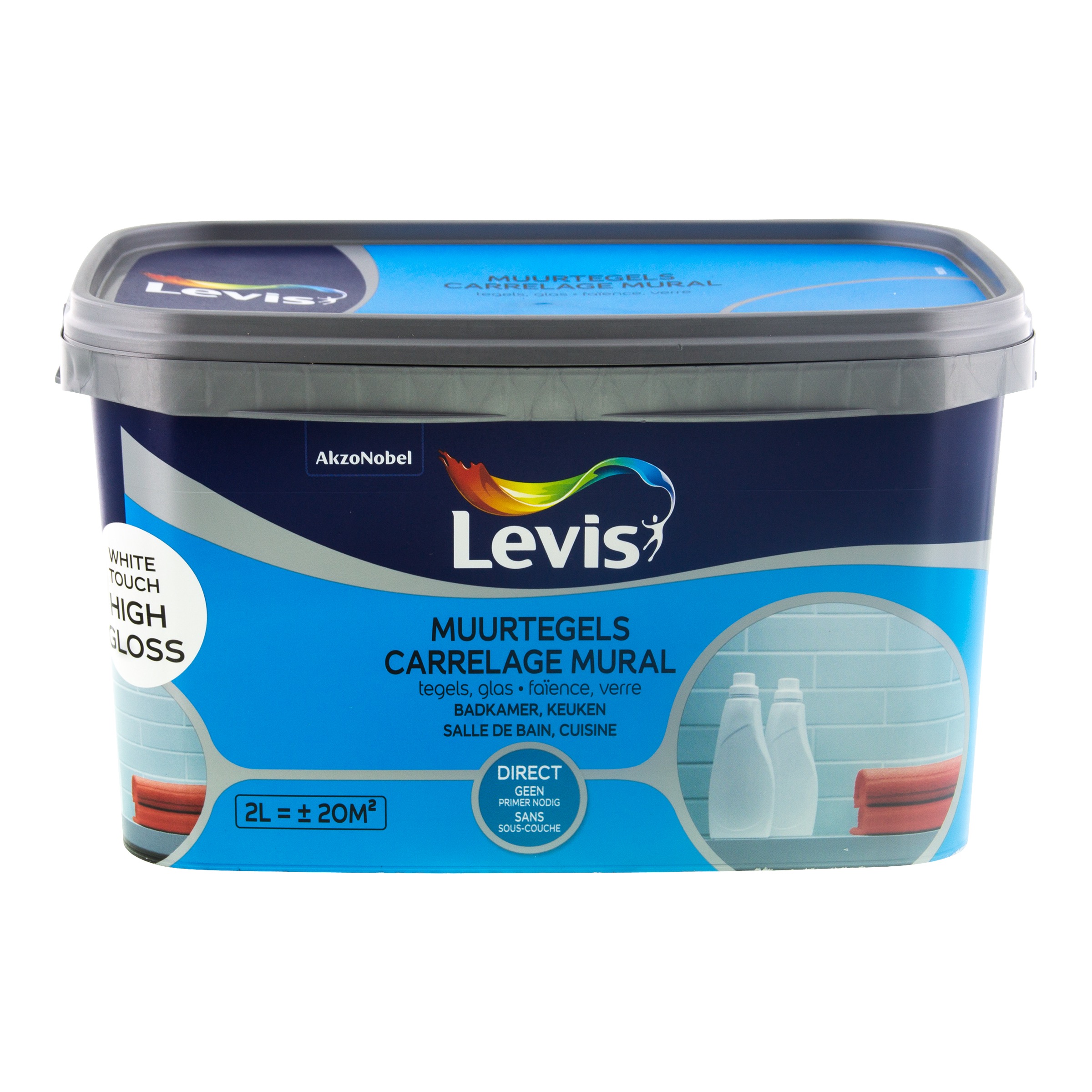 TEGENVERF MUURTEGELS HIGH GLOSS WHITE TOUCH
