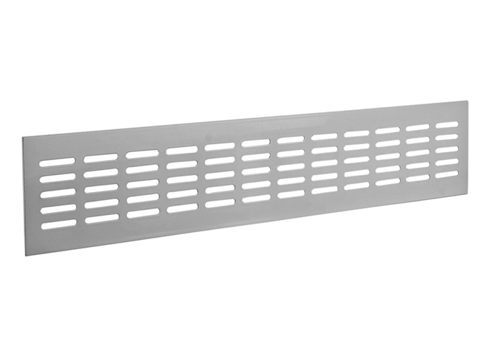 Grille D'aeration 381 Alu Finition Blanc Ral 9010 80x500mm