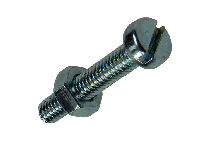 Metaalschroeven Cyl. Kop+moer Verz. M4x20mm - 18st
