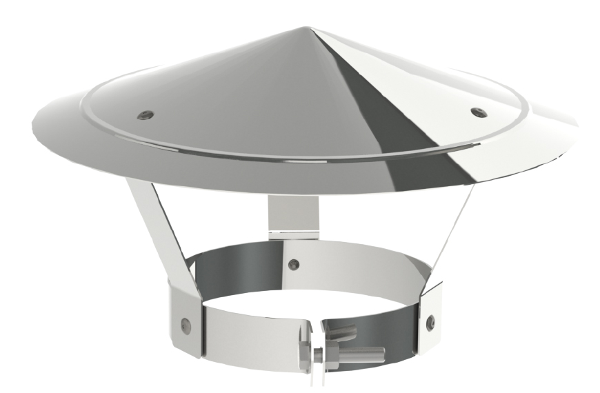 CHINESE SCHOORSTEENKAP 150 MM INOX