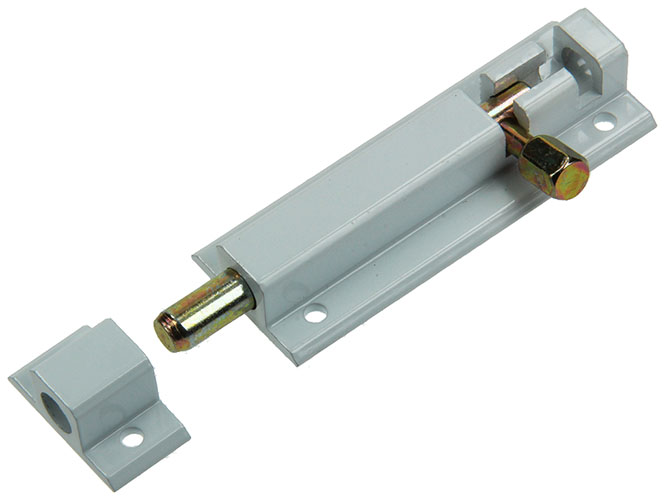 PROFIELGRENDEL MET SLUITBEUGEL WIT 80MM