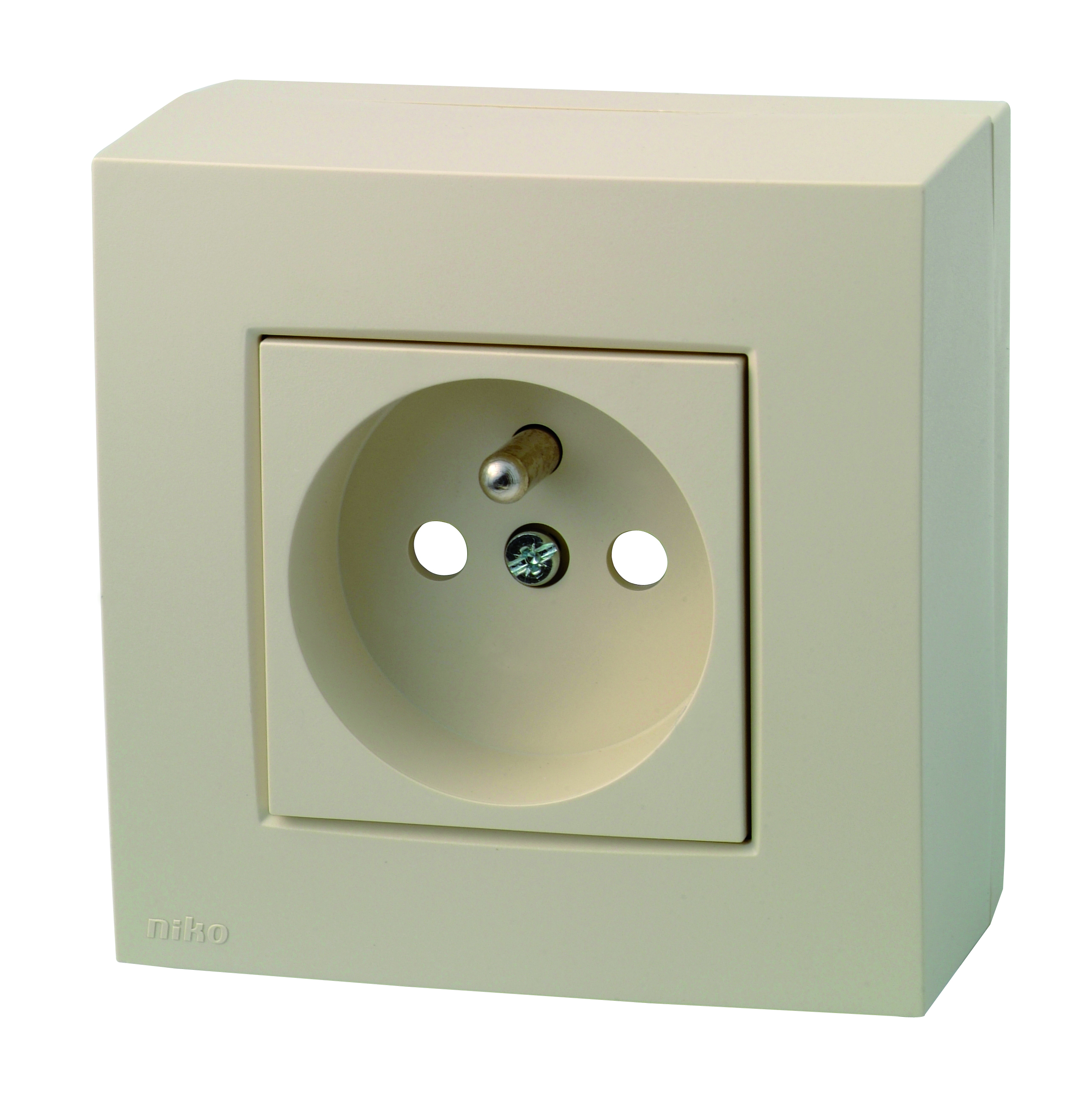 Opbouwkit Stopcontact +a+veiligheid Cream