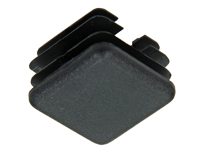 INSTEEKDOPPEN KUNSTSTOF ZWART 20X20MM - 4 STUKS