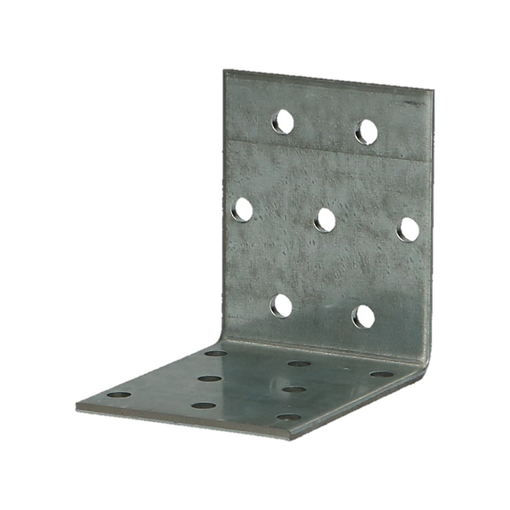VERSTERKINGSHOEKEN MULTIGATEN 80X80X80X2,5MM Ø5MM ZN - 50 ST