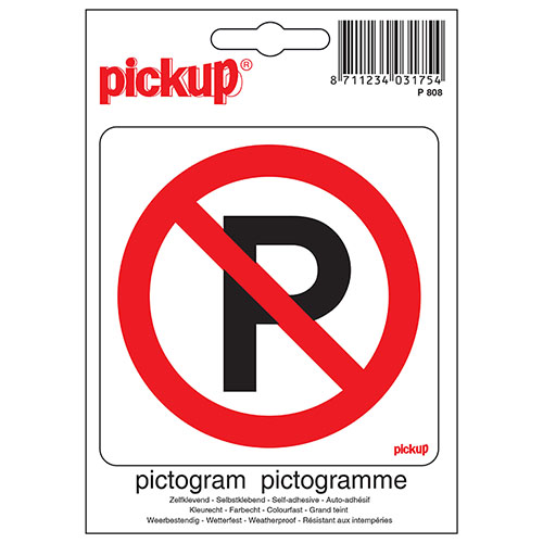 Pictogram 10x10cm Parkeren Verboden
