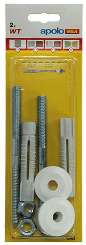 Bevestigingen Voor Montage Lavabo - 2 Sets